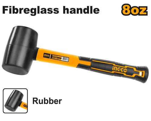 INGCO Rubber Hammer 8oz HRUH8208