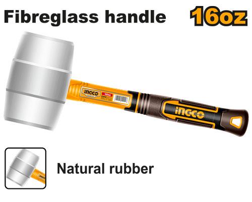 INGCO Rubber Hammer 16oz HRUH8916