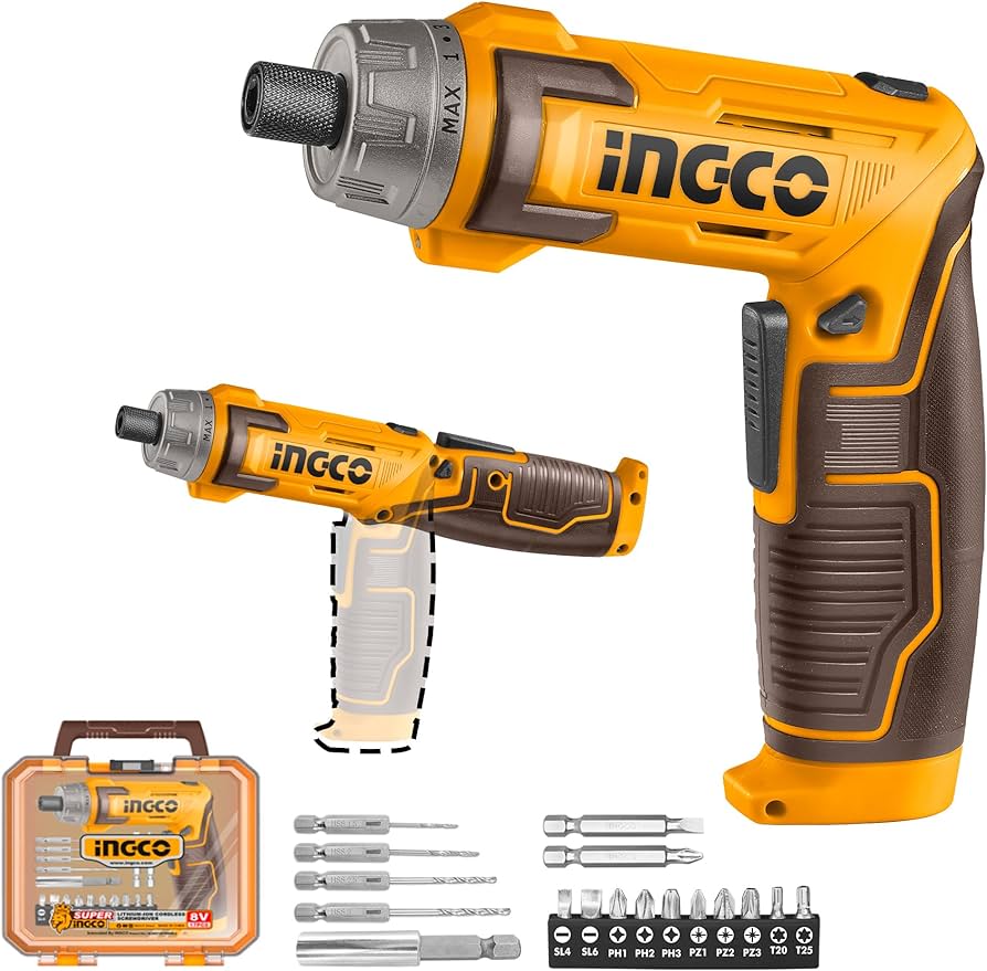 INGCO Cordless Screwdriver 8V CSDLI08025