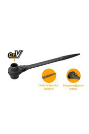 Double Socket Ratchet Wrench 17x19mm HRSTW17191