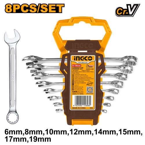 INGCO 8pcs Combination Spanner Set HKSPA1088