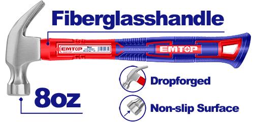 EMTOP Claw Hammer 8oz EHAMCH0801