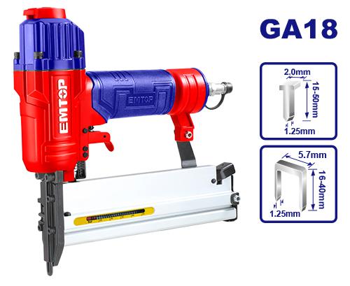 EMTOP 2 in 1 Combo Air Brad Nailer ECBN504001