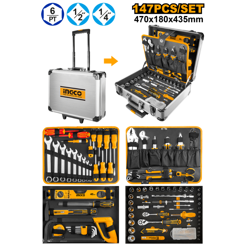 INGCO 147pcs HandTool Set HKTHP21471