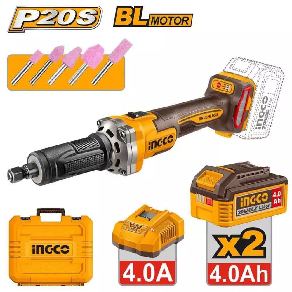 INGCO 20V Cordless Die Grinder CDGLI20012