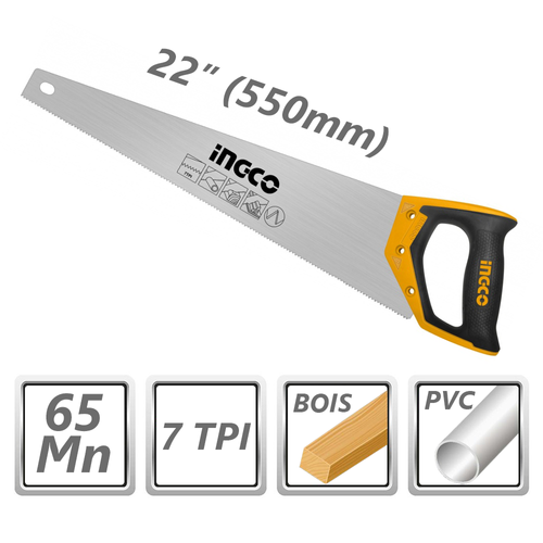 INGCO Hand Saw 22" HHAS28550