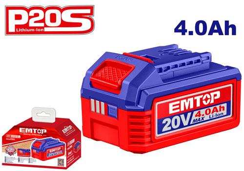 EMTOP 20v Lithium-Ion Battery Pack 4.0Ah EBPK20021