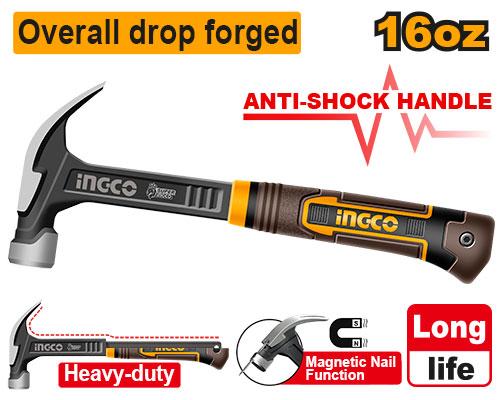 INGCO Claw Hammer 16oz HCH81016L