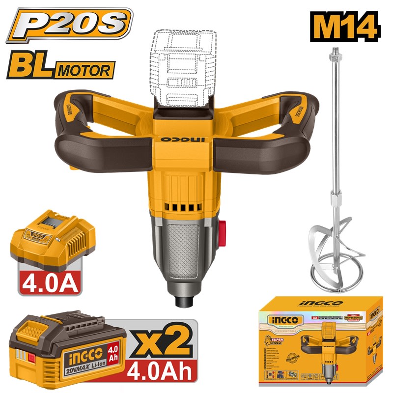 INGCO 20V Cordless Mixer MXLI20162