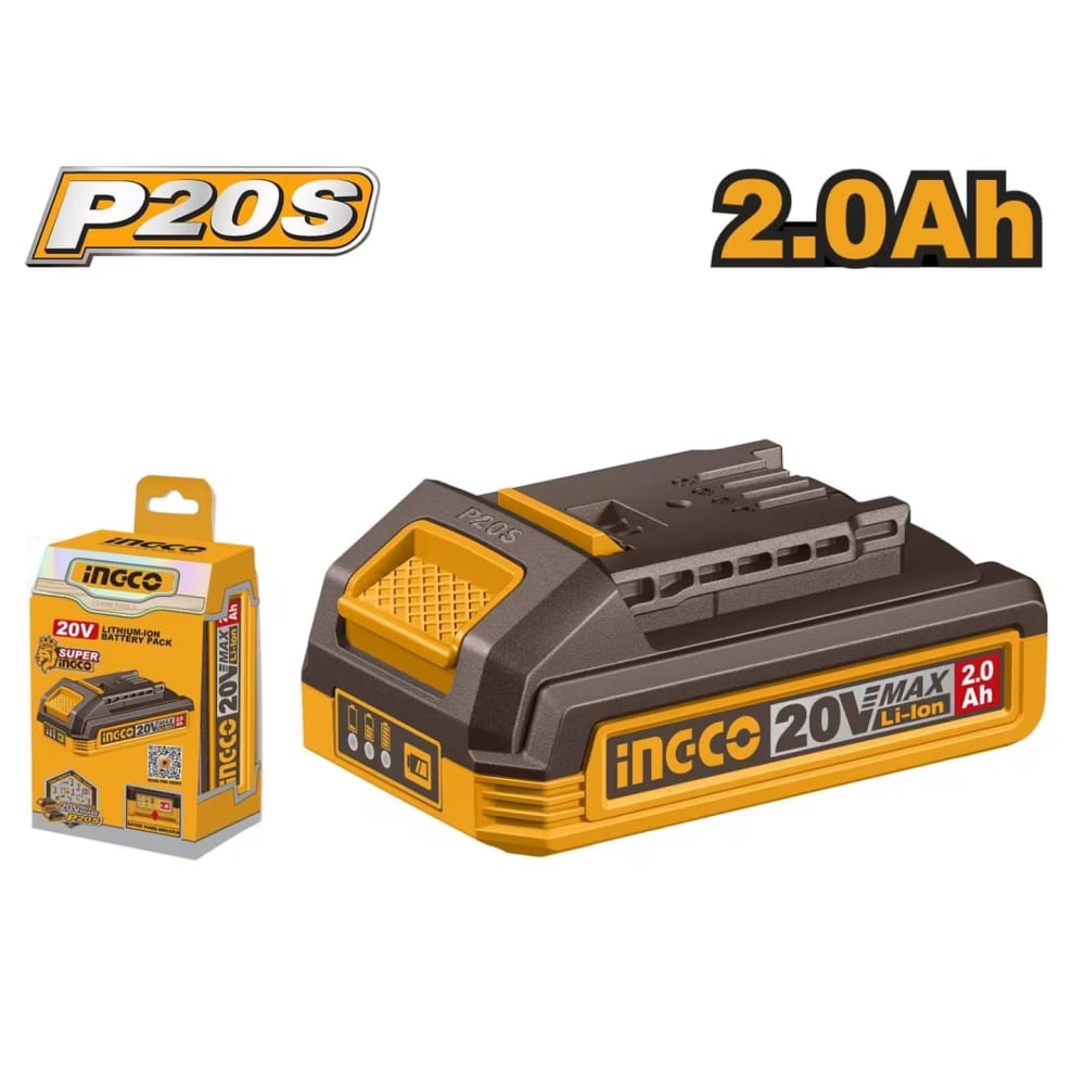 INGCO 20V Lithium-Ion Battery Pack 2.0AH FBLI20011