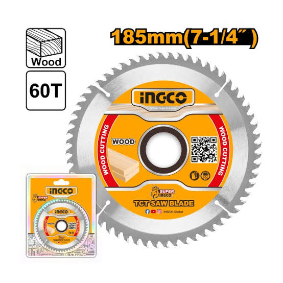 INGCO TCT Saw Blade 7-1/4" 60T TSB118513