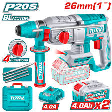 TOTAL 20v Cordless Rotary Hammer 26mm TRHLI262085