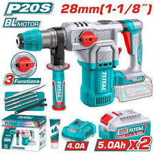 TOTAL 20v Cordless Rotary Hammer 28mm TRHLI202862