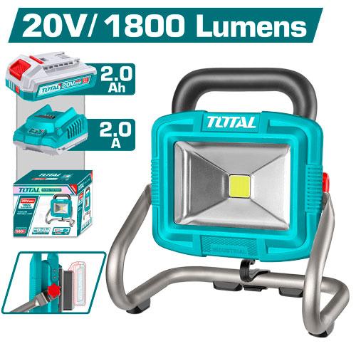 TOTAL Cordless Work Lamp 20v TWLI20258