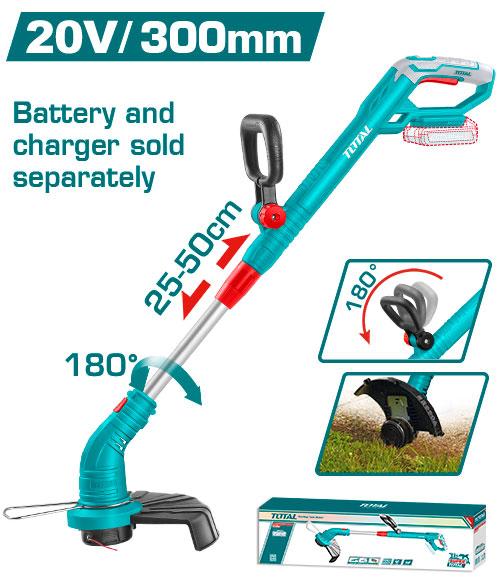 TOTAL Cordless Grass Trimmer 20V TGTLI20018