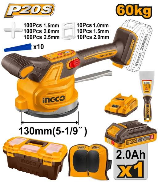 INGCO Cordless Tile Vibration Machine CTVLI20018