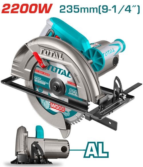 TOTAL Circular Saw 9" 2200W TS1222356