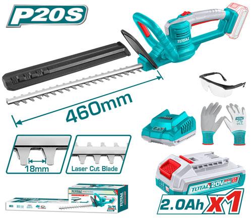 TOTAL Cordless Hedge Trimmer 20v THTLI20461