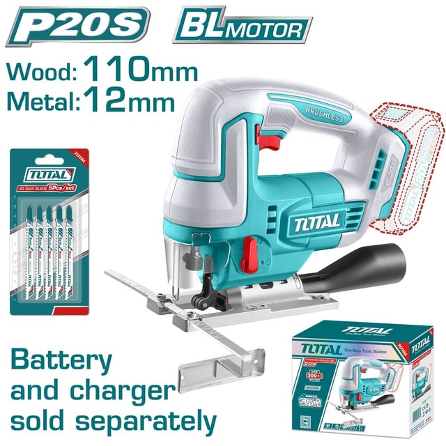 TOTAL Cordless Jig Saw 20V TJSLI1008