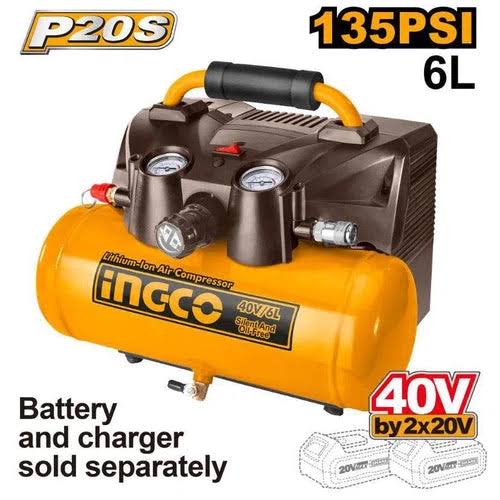 INGCO 40V Lithium-ion Air Compressor 6L CACLI2003
