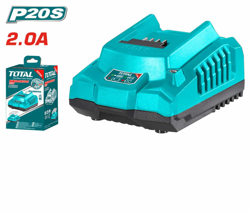 TOTAL 20V Fast Intelligent Charger 2A TFCLI2001