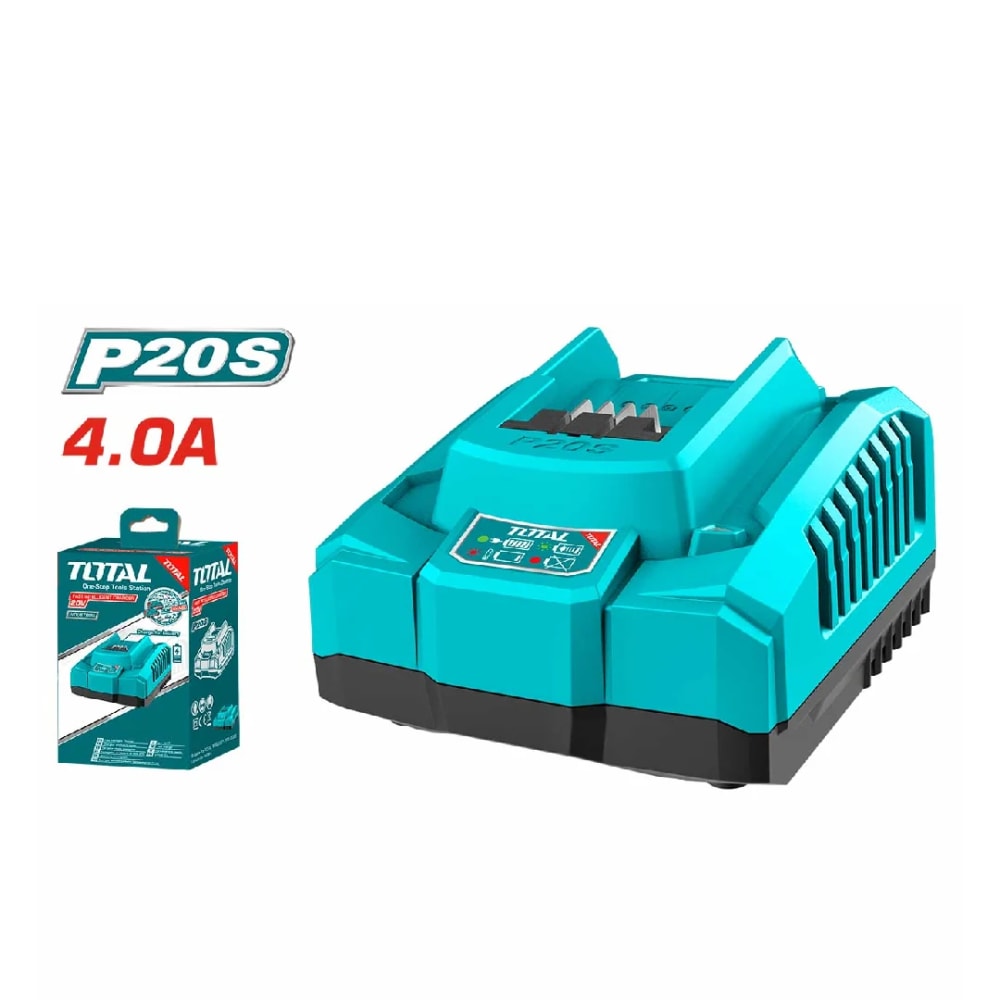TOTAL 20V Fast Intelligent Charger 4A TFCLI20411