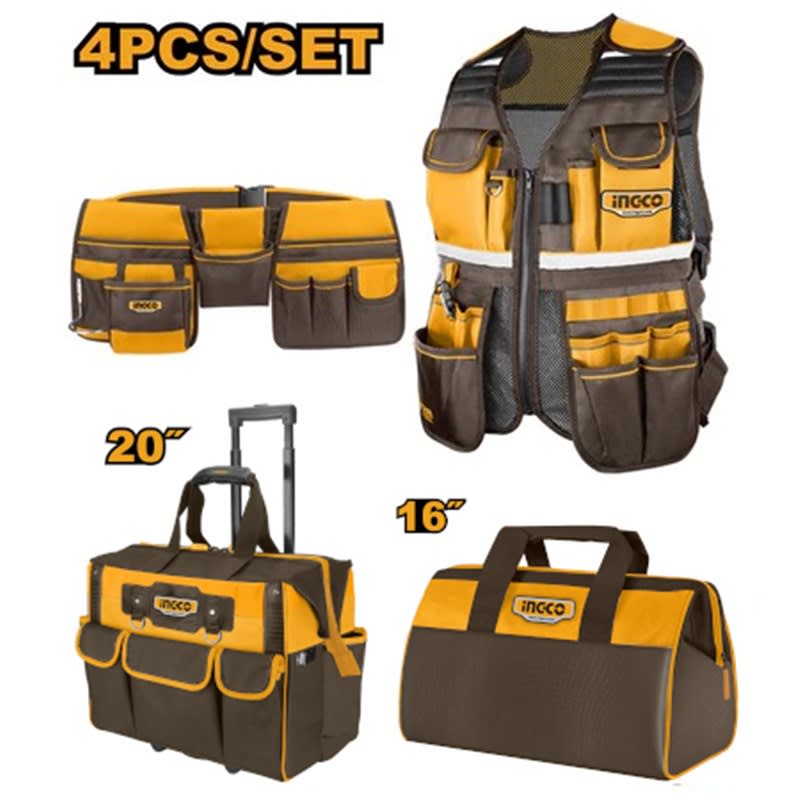 INGCO 4pcs Tool Bag Set COS230910