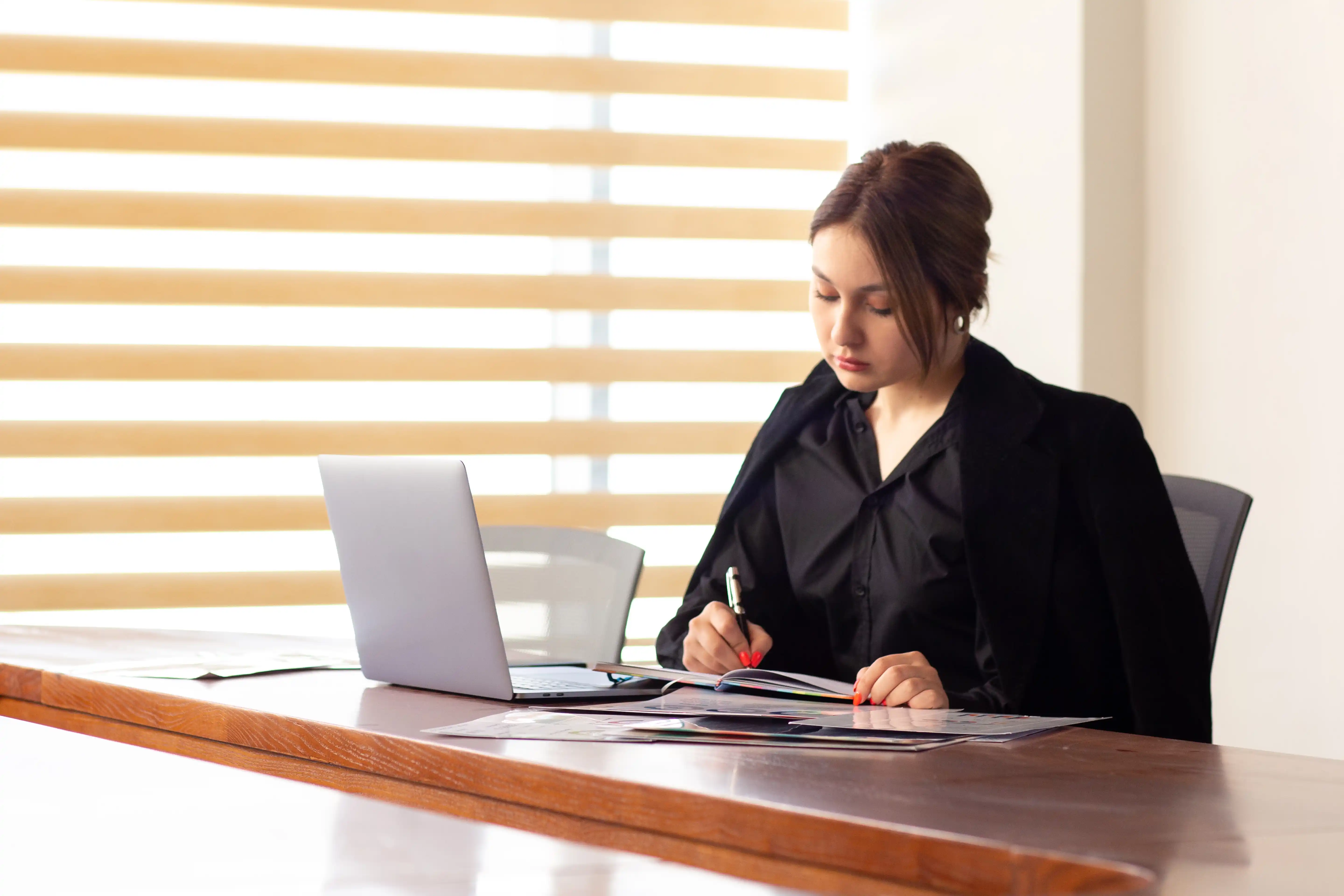 Attorney meeting with a business client