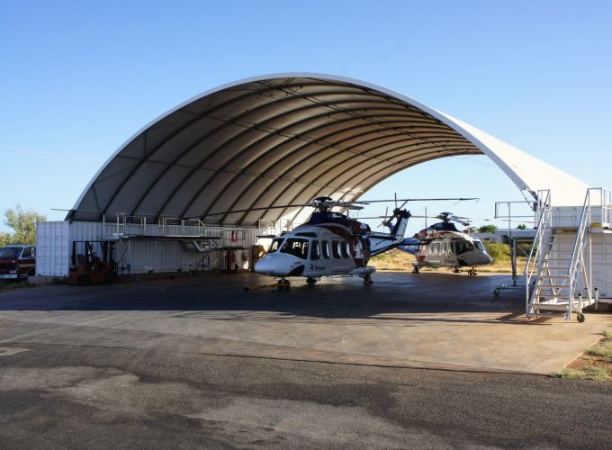 Helicopter that can fit into the DomeShelter.