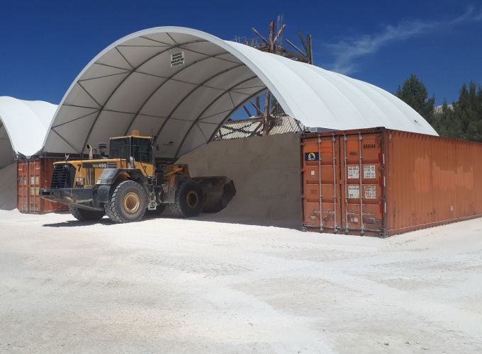 Common uses such as storing sand and gravel.