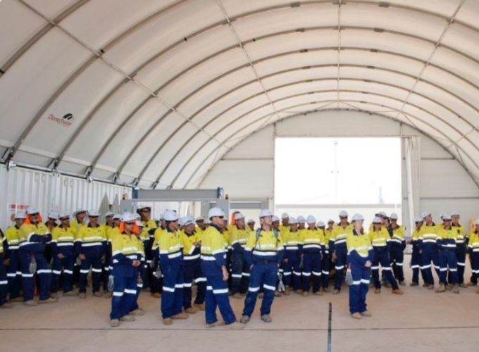 DomeShelter which acts as an assembly hall.