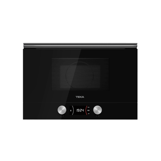 Микровълнова фурна TEKA Maestro, ML 8220 BIS черна, за вграждане, 9 автоматични програми, свалящ се грил, керамична вътрешна основа