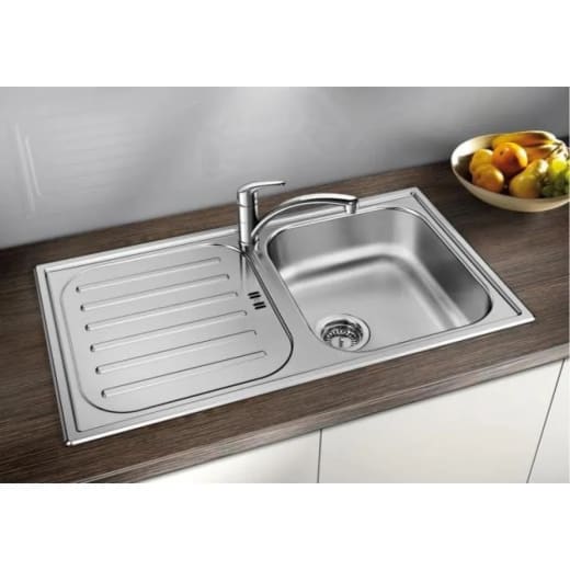 Кухненска мивка Blanco Flex Pro 45 S, За вграждане, 860x400мм, Неръждаема стомана, Ляв плот, Топлоустойчива, Устойчива на замърсявания и киселини