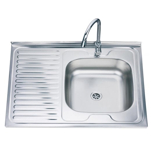 Кухненска мивка Inter Ceramic ICK, 80x60см, бордова, хром-гланц покритие