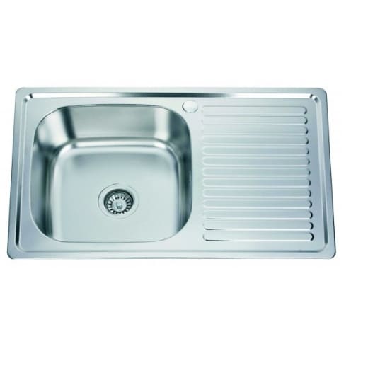 Кухненска мивка Inter Ceramic Tampico, 800x500мм, бордова, покритие против надраскване, с десен плот