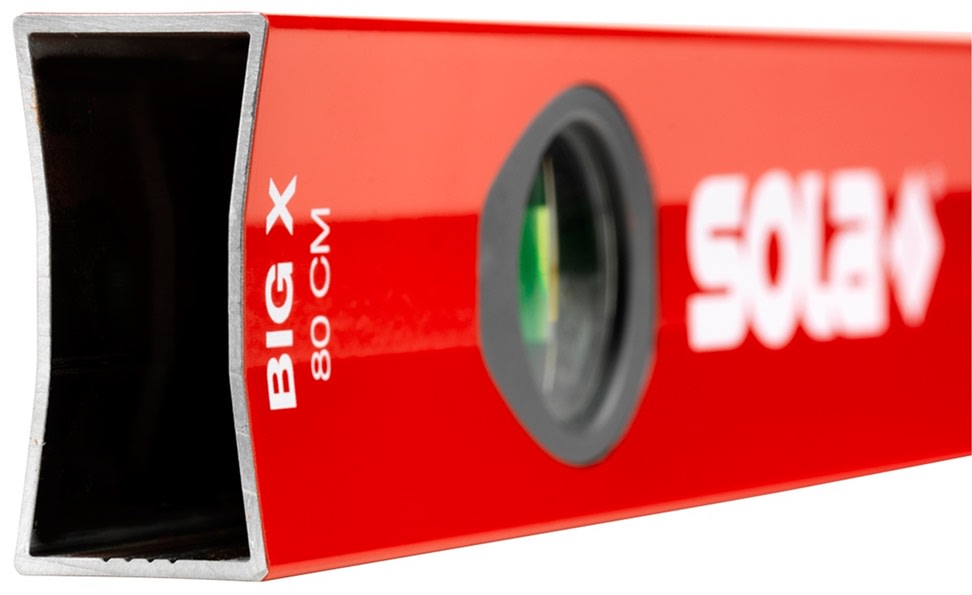 Нивелир SOLA Big X 3 40, 40см, Удароустойчив, Подобрена четливост при слаба светлина, Изключителна точност на измерване