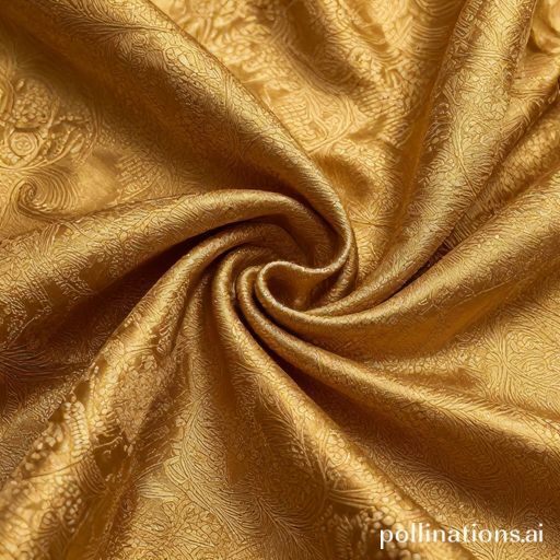 Rich Gold Brocade Fabric Swatch
