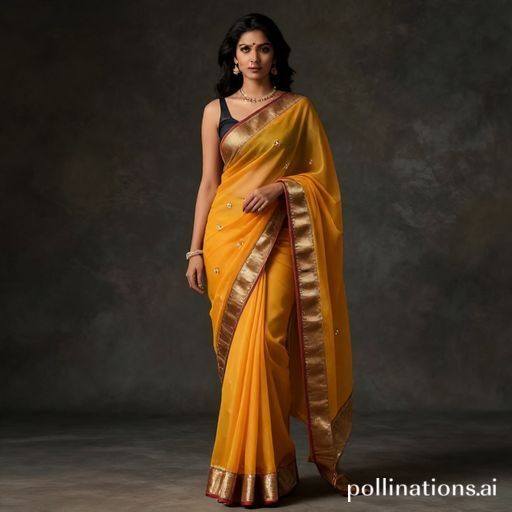 Chiffon Saree Draped