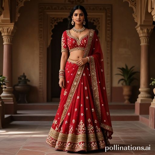 AI Fabric Visualization for Lehengas