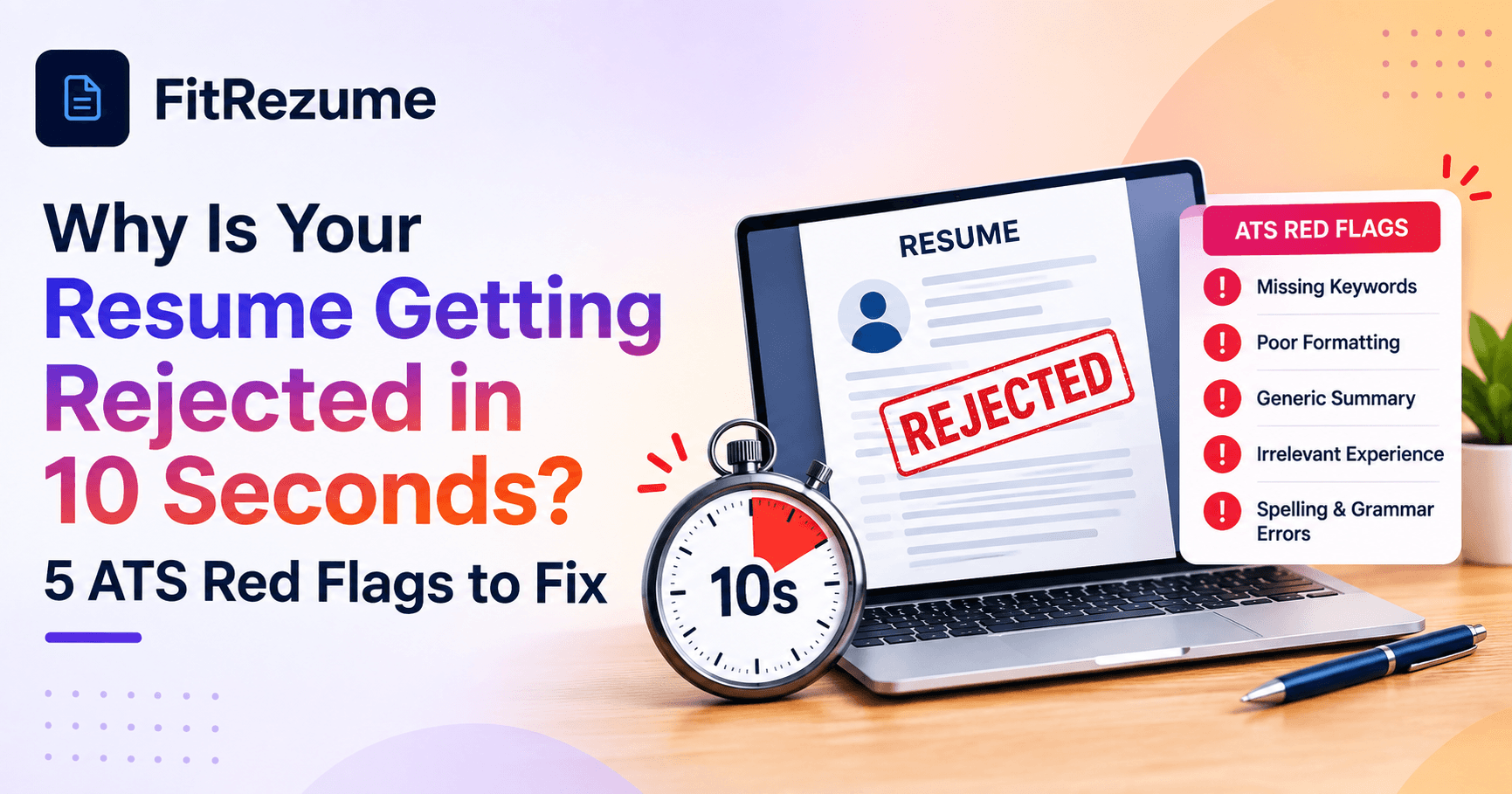 Why Is Your Resume Getting Rejected in 10 Seconds? 5 ATS Red Flags to Fix