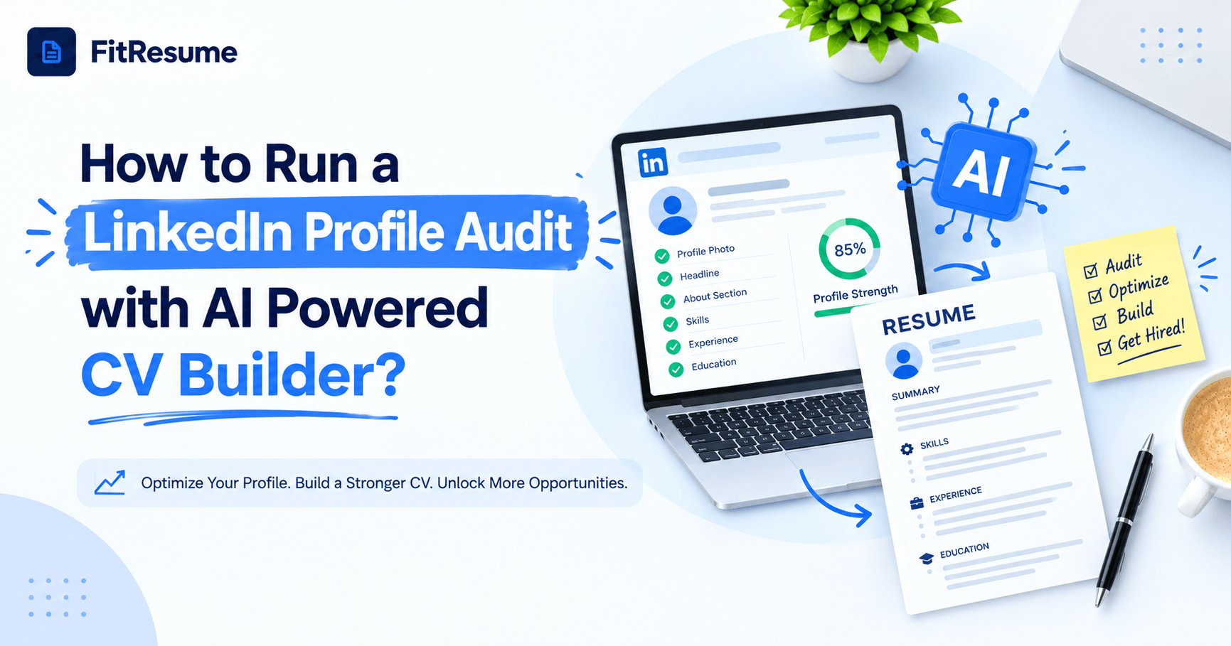How Does an AI-Powered CV Builder Help You Audit Your LinkedIn Profile?
