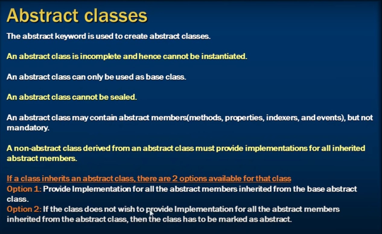 Abstract Classes