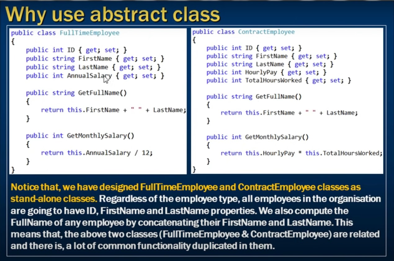 When to use an abstract class