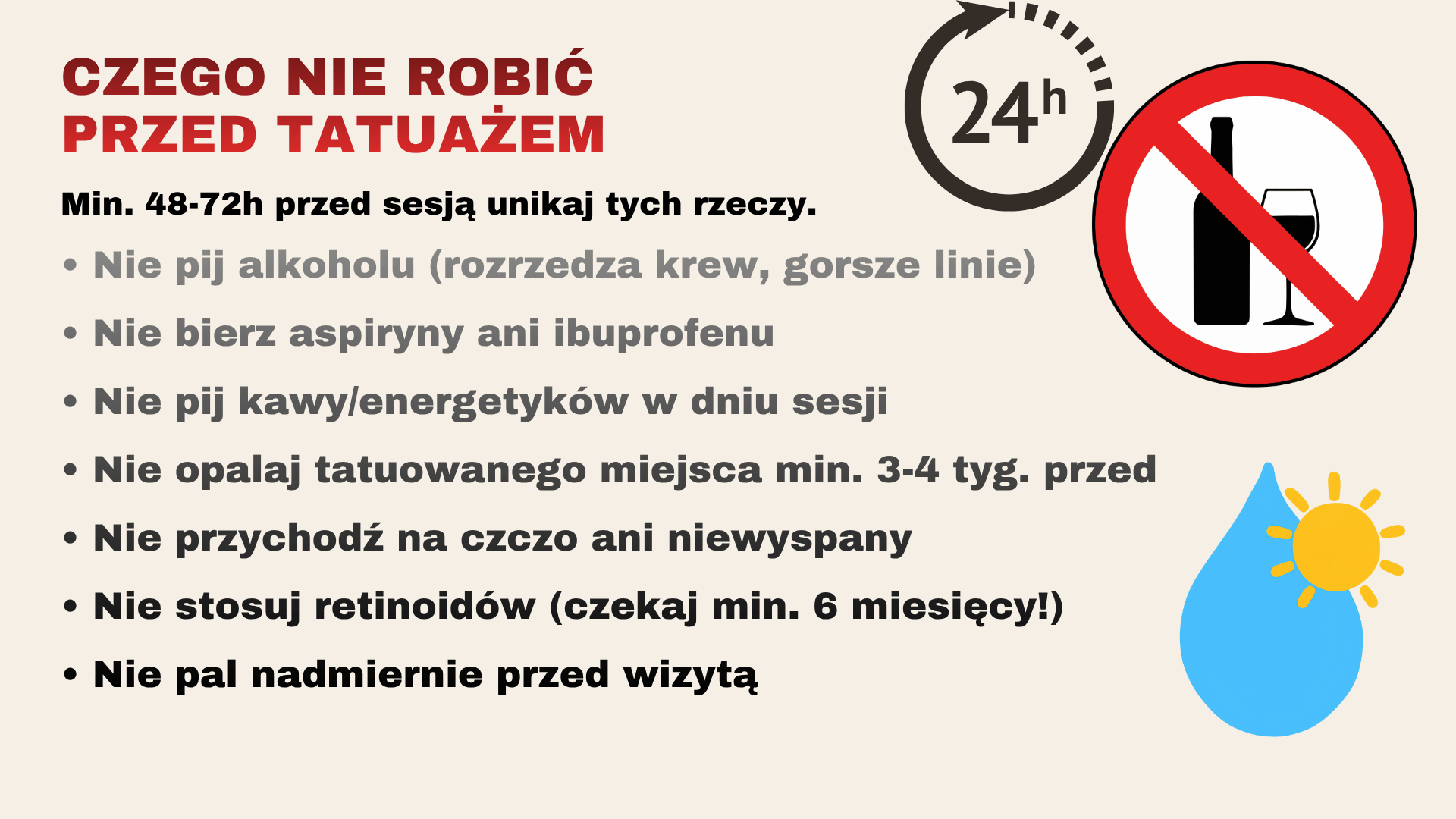 Co słońce naprawdę robi z tatuażem — świeżym i wygojonym