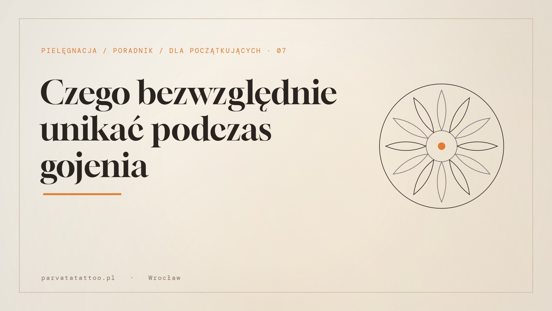 Czego bezwzględnie unikać podczas gojenia