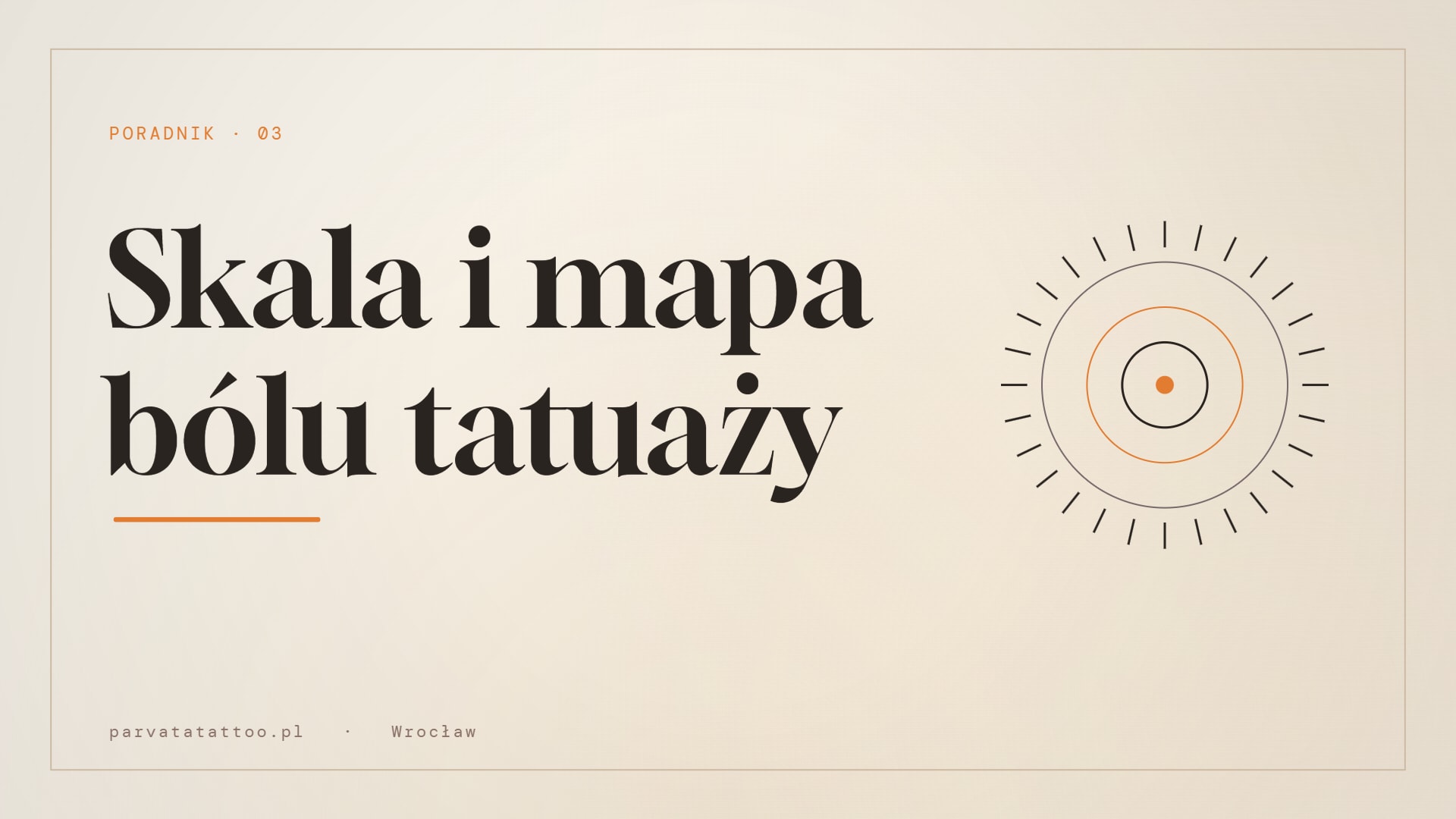 Skala i mapa bólu tatuaży