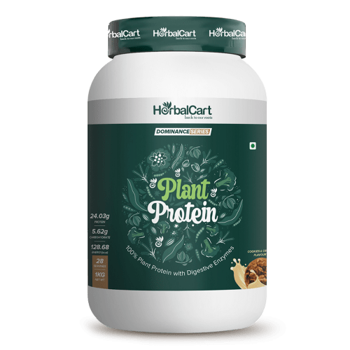 Plant Protein Powder, Cookies & Cream Flavour (1kg)