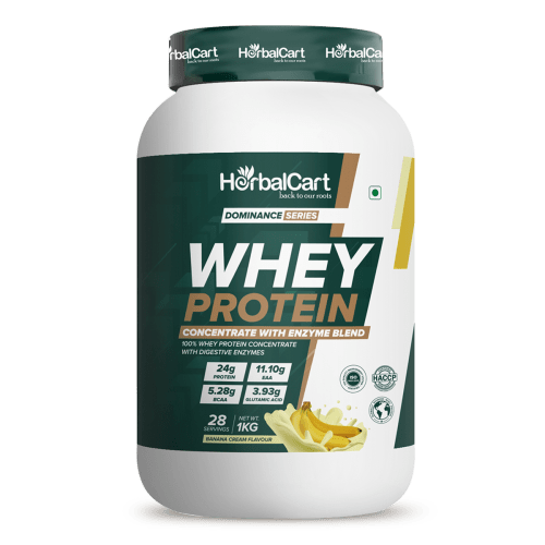 Whey Protein Concentrate, Banana Flavour (1kg-2kg)
