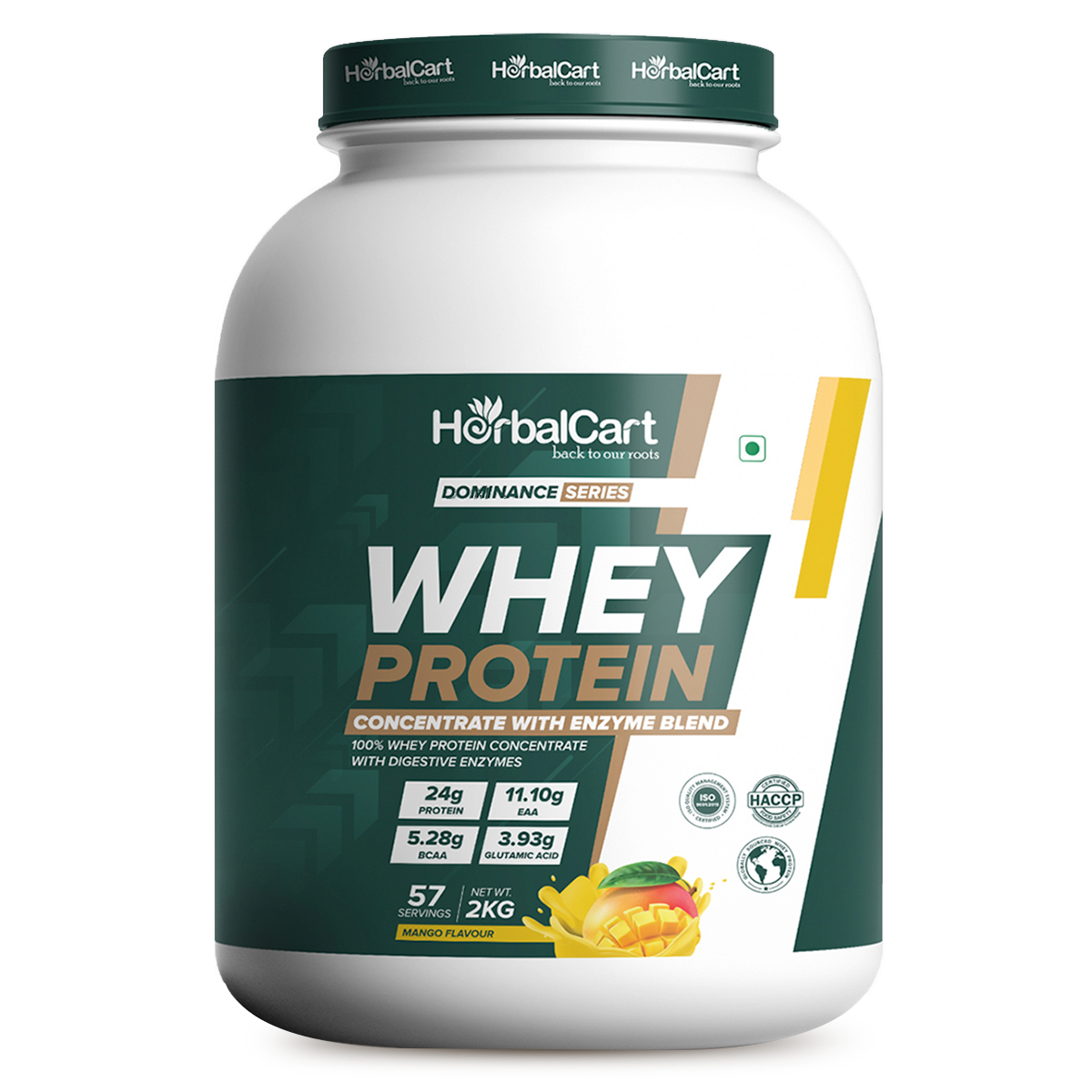 Whey Protein Concentrate, Mango Flavour (1kg-2kg)