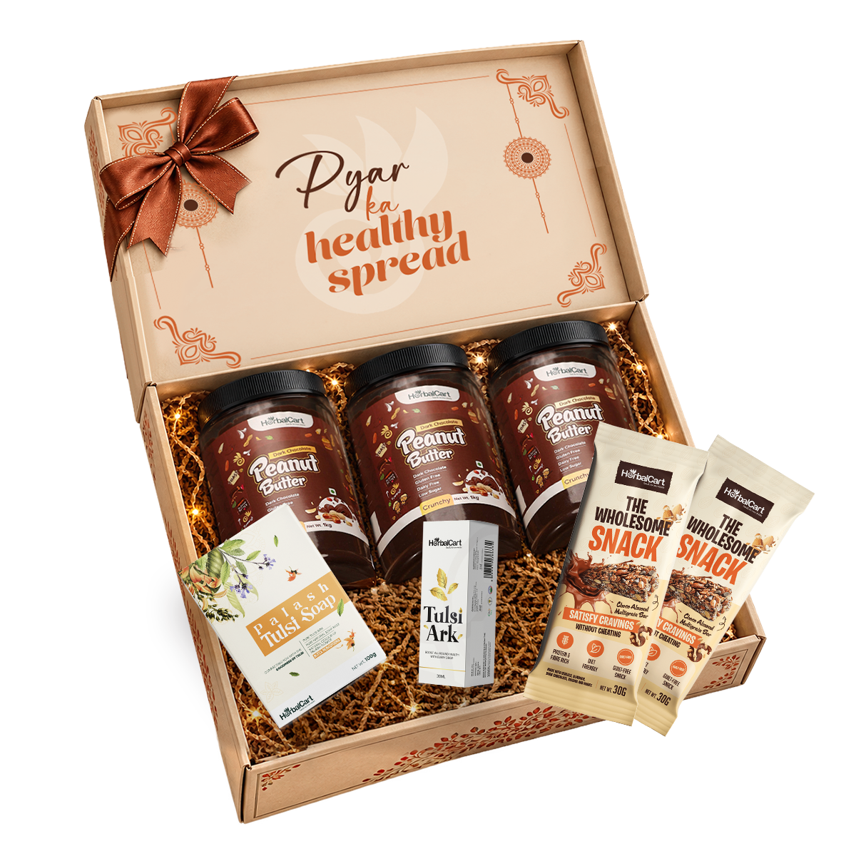 Rakhi Healthy Gift Combo – Dark Chocolate Peanut Butter & Snack Bars